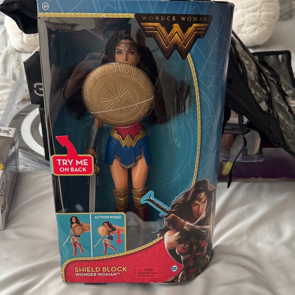 DC Wonder Woman Figure with Gold Shield